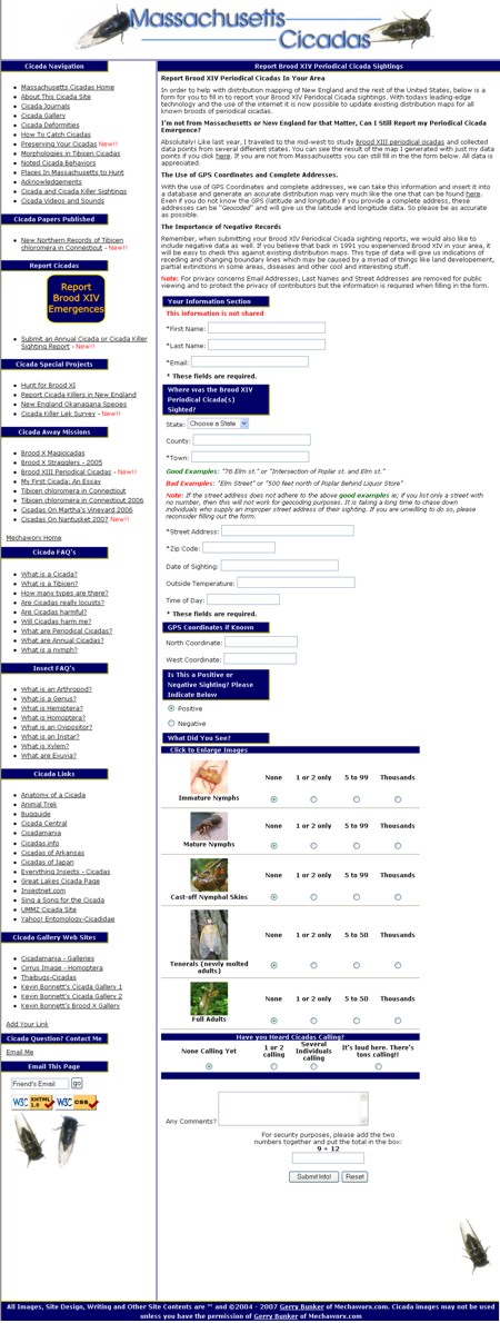 Massachusetts Cicadas Report Cicadas